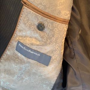 Perry Ellis Pinstripe Suit Jacket